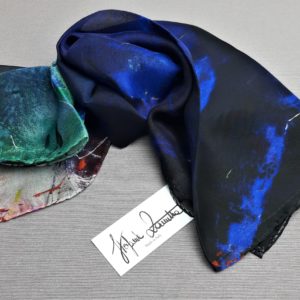 “Origine” (blue) foulard